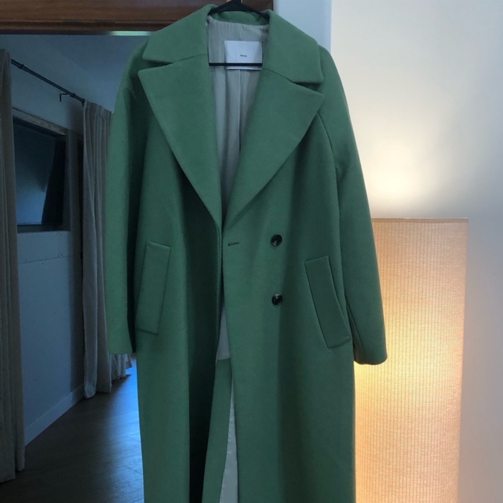 MNG Mango Oversized Wool Coat - Picture 2 of 7